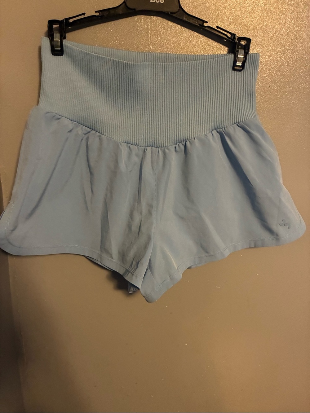 JoyLab Light Blue High-Waist Flared Skort